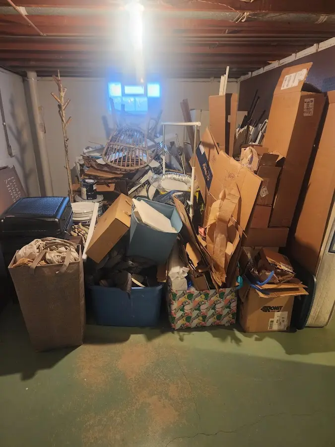 Roll-off dumpster container at job site for Yard Waste Dumpster Rental in North Fort Myers